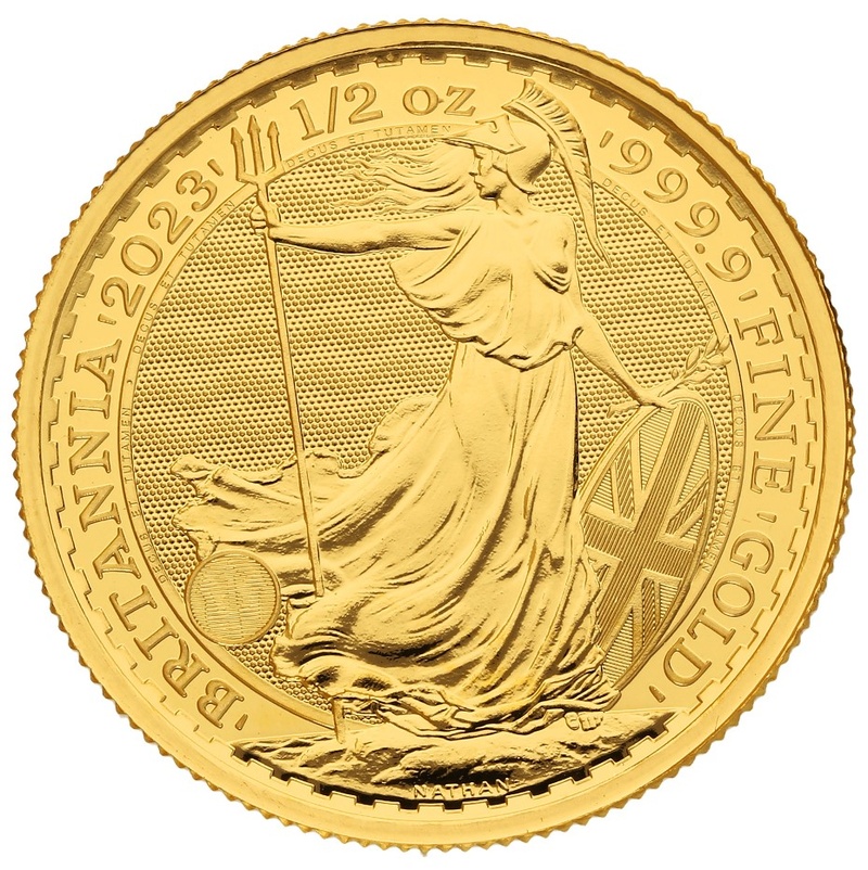 2023 1/2oz Gold Britannia Coin Queen Elizabeth II