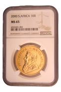 2000 Krugerrand Gold Coin 1oz NGC MS65