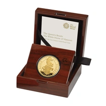 2020 1oz White Horse of Hanover Gold Coin Queen's Beasts Proof Boxed