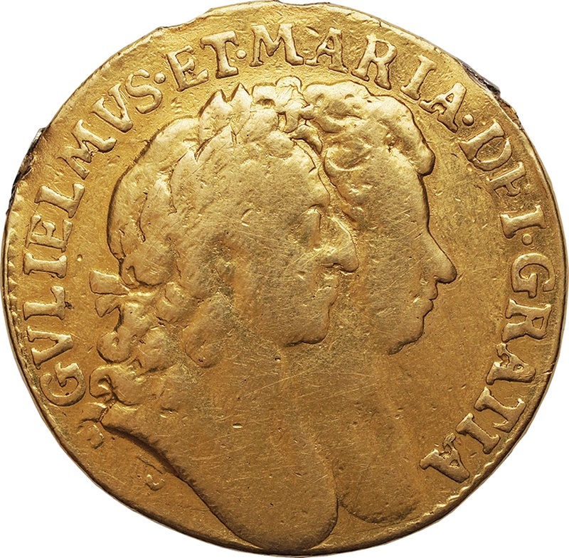 1694 William and Mary Gold Guinea