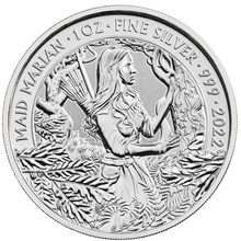 2022 Maid Marian Silver Coin Myths & Legends 1oz