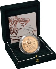 1999 Gold £5 Coin Brilliant Uncirculated Boxed