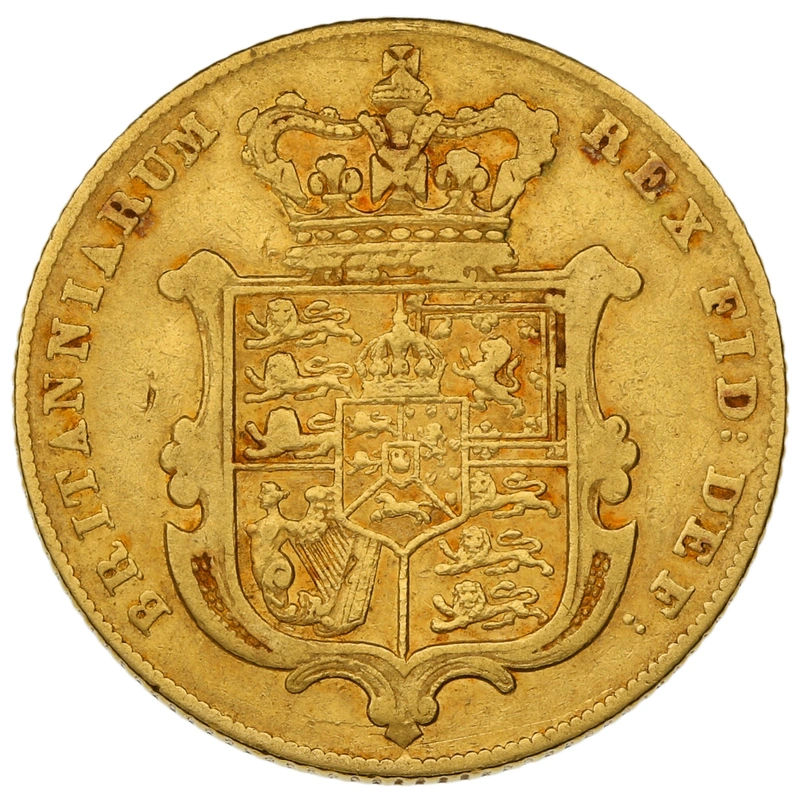 1826 Gold Sovereign George IV Bare Head