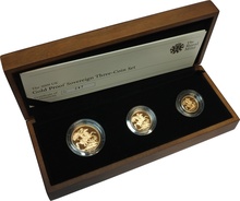 2009 Proof Gold Sovereign 3 Coin Set Boxed