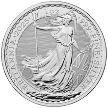 Tube of 25 2025 Britannia One Ounce Silver Coins