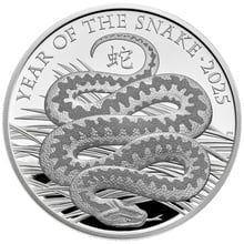 2025 Royal Mint 1oz Year of the Snake Proof Silver Coin Boxed
