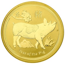 1oz Perth Mint Year of the Pig 2019 Gold Coin