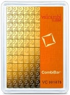 100 x 1g Gold Bar Valcambi CombiBar