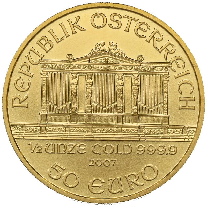 2007 1/2oz Austrian Gold Philharmonic Coin