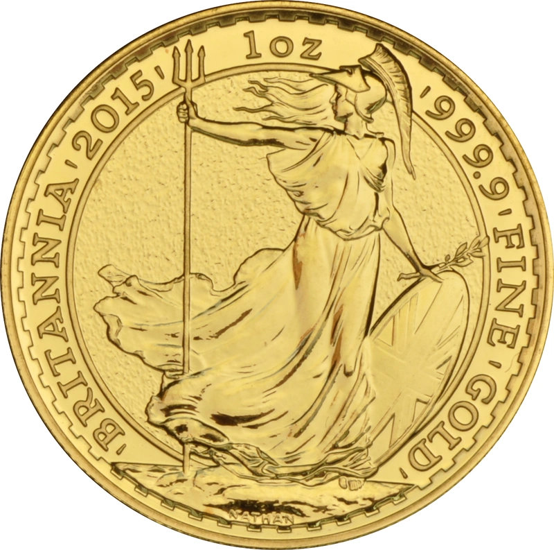 2015 Gold Britannia Coin 1oz Uniface Obverse Mint Error NGC MS66
