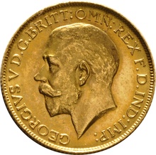 1925 Gold Sovereign Coin George V SA