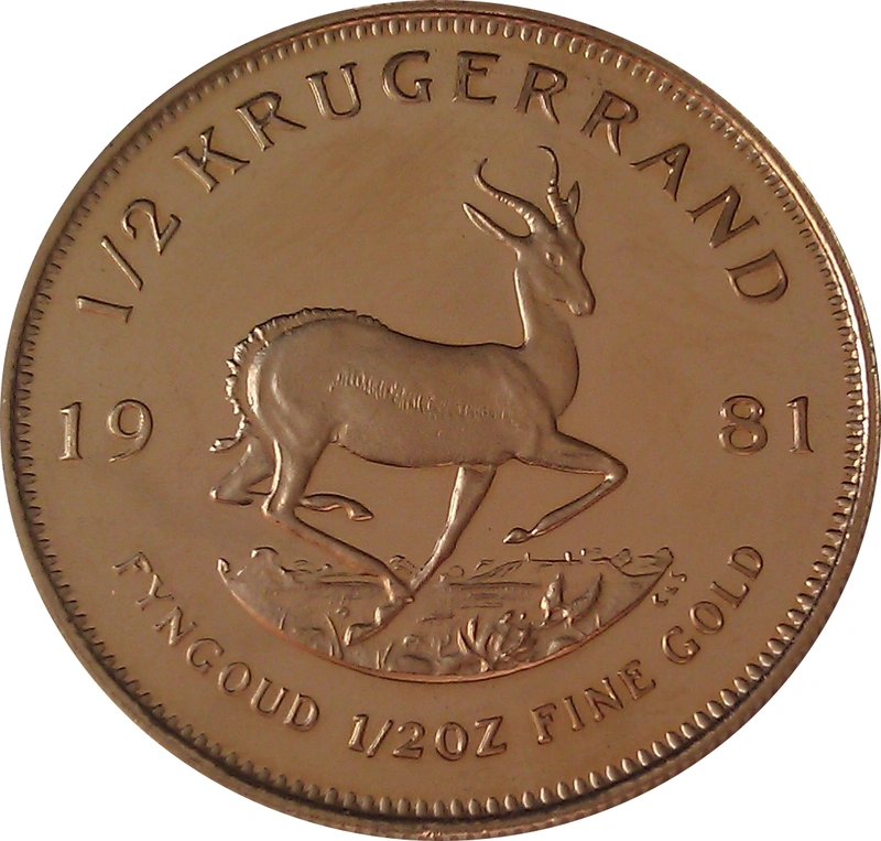 1981 Proof 1/2oz Krugerrand Gold Coin