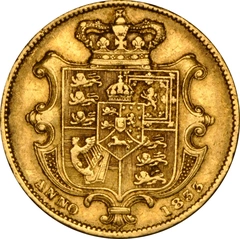 1833 Gold Sovereign Coin William IV