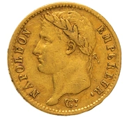 1810 French 20 Francs Gold Coin Napoleon I Laureate Head A