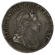 1723 Silver Shilling Coin George I