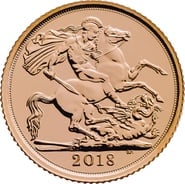 2018 Gold Half Sovereign Elizabeth II Fifth Head
