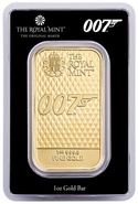 1oz Diamonds Are Forever James Bond 007 Gold Bar