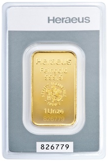 1oz Gold Kinebar Heraeus