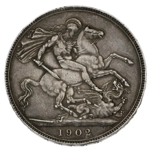 1902 Silver Crown Coin Edward VII