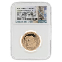 2017 Proof £2 Coin Gold Double Sovereign NGC PF70