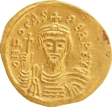 602-610 Gold Solidus Coin Phocas Constantinople