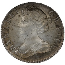 1708 Silver Sixpence Coin Queen Anne 