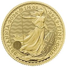 2024 1/4oz King Charles III Britannia Gold Coin Gift Boxed