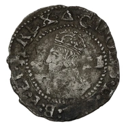 1639-1640 Charles I Silver Half Groat Twopence mm Triangle