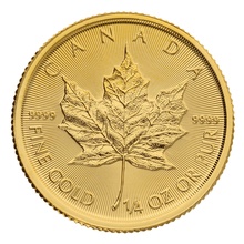 2022 1/4oz Canadian Maple Leaf Gold Coin