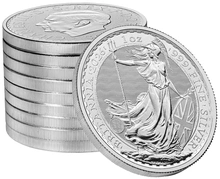 Monster Box of 500 2026 Britannia One Ounce Silver Coins