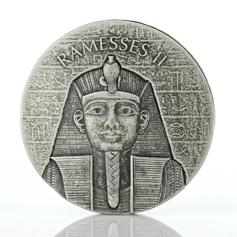 Egyptian Relics Pharaoh Ramesses II 2oz Silver Coin