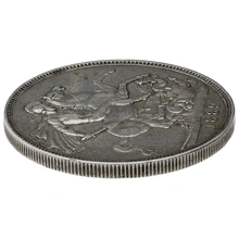 1889 Silver Crown Coin Queen Victoria Good Fine