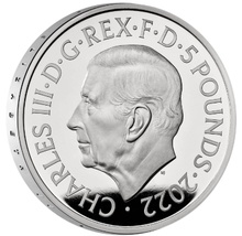 2022 Platinum Piedfort £5 Proof Crown Her Majesty Queen Elizabeth II Memorial Boxed