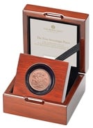 2023 King Charles III Coronation £5 Quintuple Sovereign Brilliant Uncirculated Gold Coin Boxed