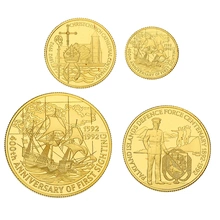 1992 Falkland Islands Heritage Year 4 Coin Gold Proof Set Boxed