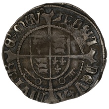1504-1509 Henry VII Silver Half Groat Twopence Hammered York Arch Bainbridge