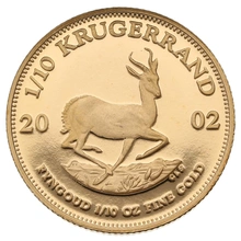 2002 Proof 1/10oz Krugerrand Gold Coin