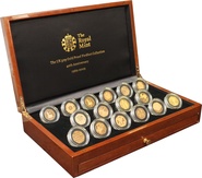 2009 The UK Fifty Pence 50p Gold Proof Piedfort Collection Boxed