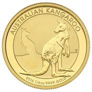 2016 1/4oz Australian Kangaroo Gold Nugget Coin