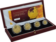2005 Proof Britannia Gold 4-Coin Set Boxed