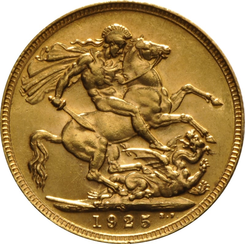1925 Gold Sovereign Coin George V Sydney