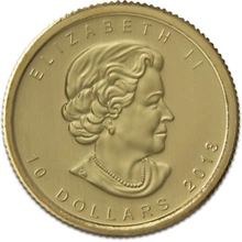 2013 1/4oz Canadian Maple Leaf Gold Coin
