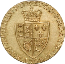 1798 Gold Half Guinea Coin George III