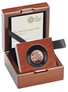 2018 Proof Gold Half Sovereign Boxed