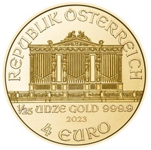 2023 1/25oz Austrian Gold Philharmonic Coin