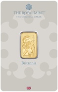 5g Gold Bar Britannia Minted