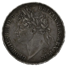 1822 Silver Crown Coin George IV TERTIO