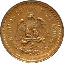 Mexican Dos Y Medio 2.5 Pesos Gold Coin