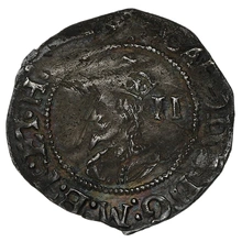 1645-1646 Charles I Silver Half Groat Twopence Hammered mm Sun