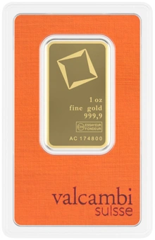1oz Gold Bar Valcambi